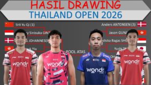 Hasil Live Draw Badminton Thailand Open Terbaru